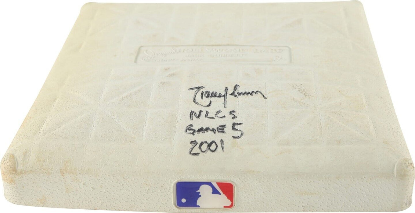 Randy Johnson Signed 2001 NLCS Game 1 Game Used Base Steiner & MLB Authentic