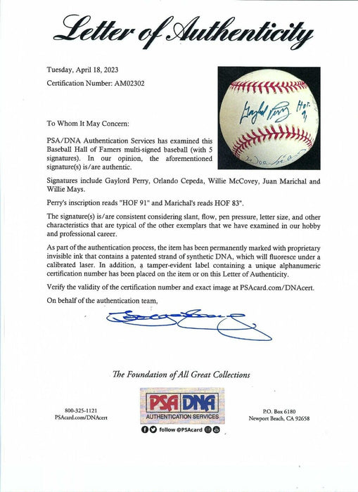 Willie Mays Willie Mccovey San Francisco Giants Legends Signed Baseball PSA DNA