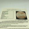 Roberto Clemente Signed 1950's National League Baseball "Best Wishes" JSA COA