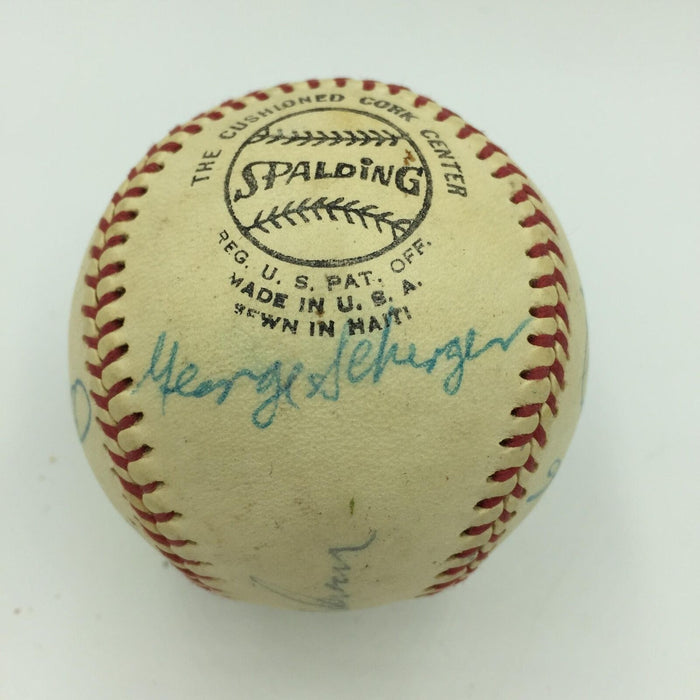 Vintage Big Red Machine Signed Baseball Anderson Bench Rose Perez Morgan JSA COA