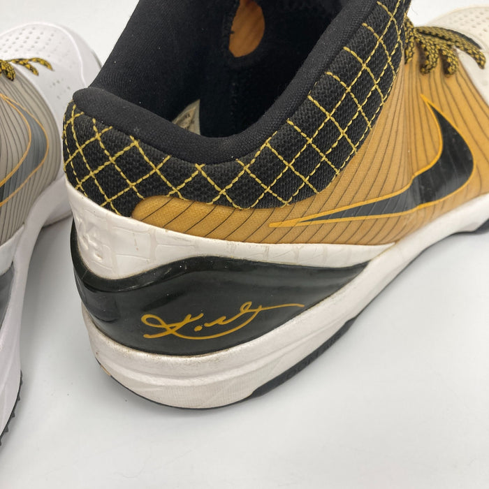 Kobe Bryant 2009 Dual Signed Game Used Kobe IV PE Sneakers Shoes PSA DNA & LOP