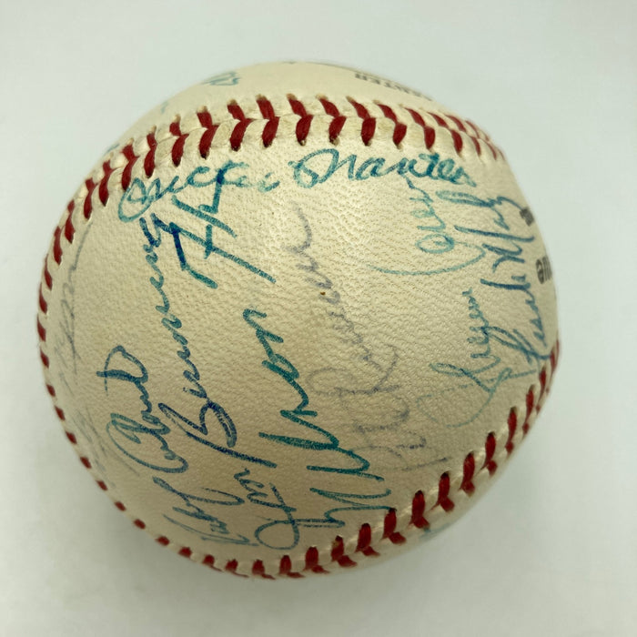 1959 All Star Game Team Signed Baseball Mickey Mantle JSA COA
