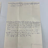 Rare Jesse Haines Signed Handwritten Questionnaire Great Baseball Content JSA