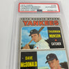 1970 Topps Thurman Munson Signed Rookie RC #189 PSA DNA One Of Four Known