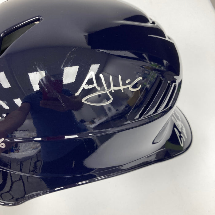 Nolan Ryan Jeff Bagwell Craig Biggio Houston Astros Legends Signed Helmet JSA