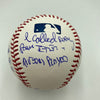 John Sterling Signed Heavily Inscribed STAT Baseball JSA COA RARE!