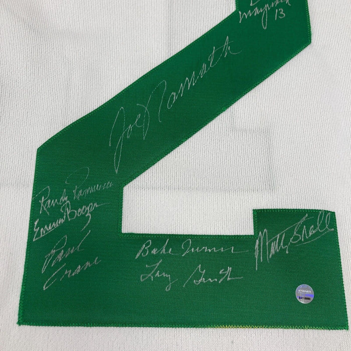 1969 New York Jets Super Bowl Champs Team Signed Jersey Joe Namath Steiner COA