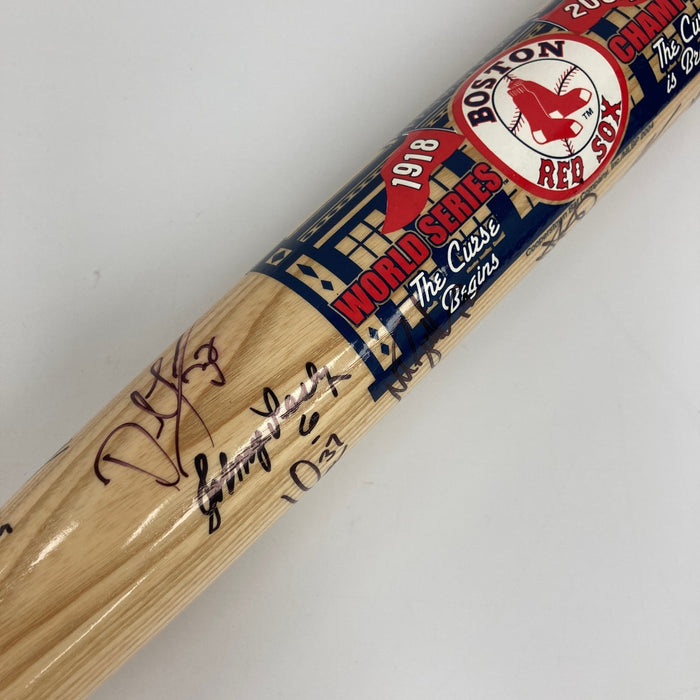 2004 Boston Red Sox World Series Champs Team Signed Baseball Bat JSA COA