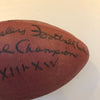 Art Rooney Signed Inscribed Pittsburgh Steelers Superbowl Champ Football JSA COA
