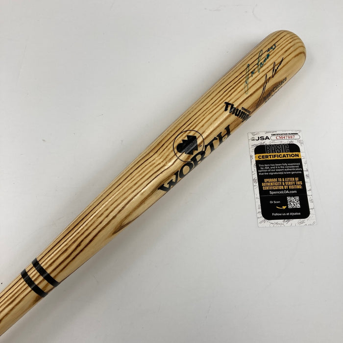 Jose Canseco Signed 1980's Worth Game Model Baseball Bat JSA COA