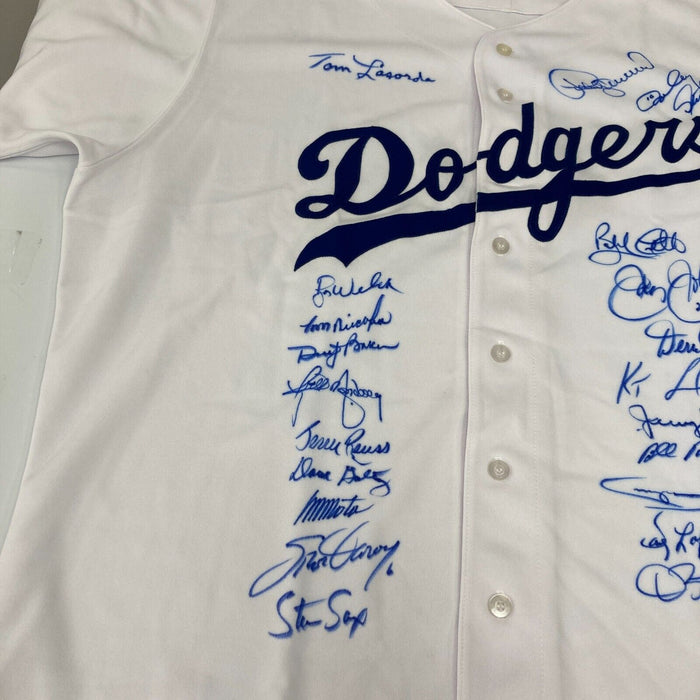 1981 Los Angeles Dodgers World Series Champs Team Signed Jersey PSA DNA COA