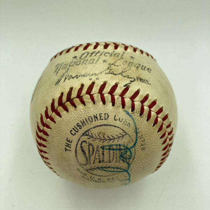 Extraordinary Jayne Mansfield Single Signed Autographed 1950's Baseball JSA COA