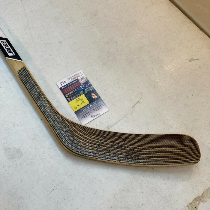 Luc Robitaille Signed Game Issued Bauer Hockey Stick With JSA COA