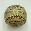 1927 New York Yankees WS Champs Team Signed Baseball Babe Ruth & Lou Gehrig PSA