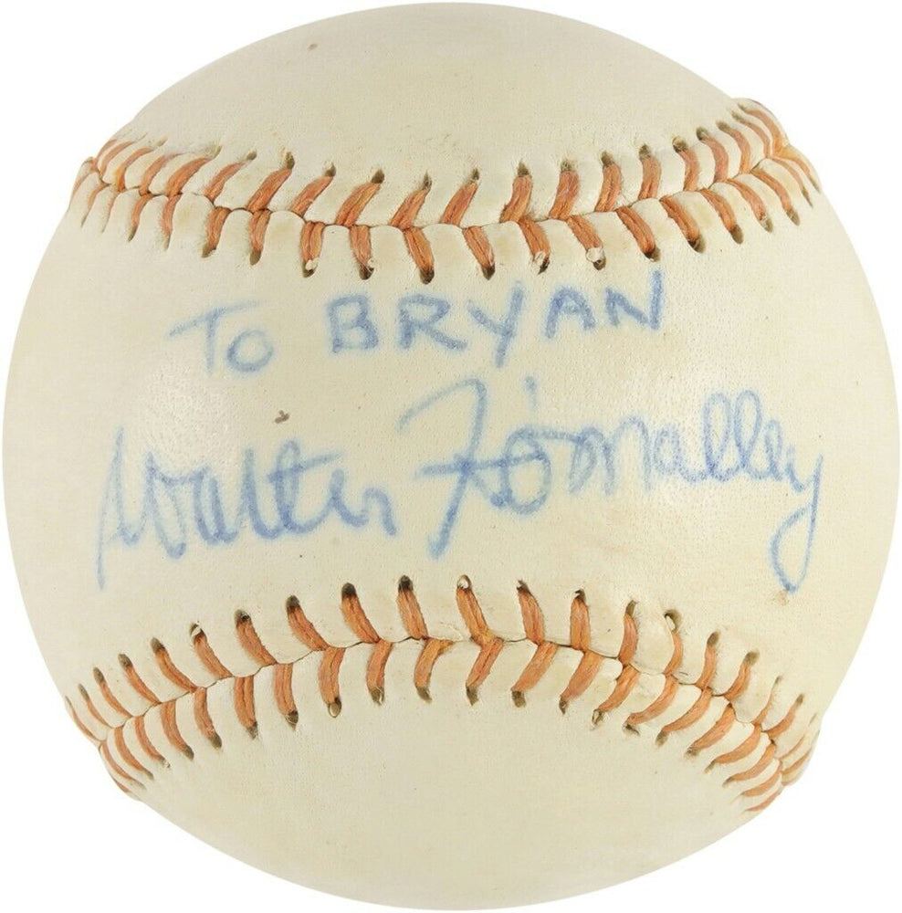 Walter O'Malley Single Signed Baseball Extremely Rare PSA DNA Dodgers Owner HOF