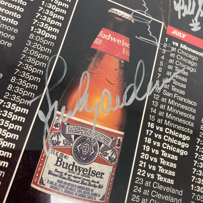 1984 Detroit Tigers World Series Champs Team Signed 14x28 Budweiser Photo JSA