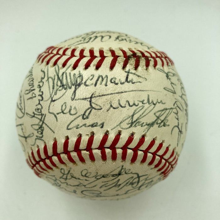 Chicago Cubs HOF & Legends Multi Signed Baseball 37 Sigs Ernie Banks JSA COA