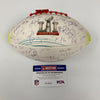 2017 Atlanta Falcons NFC Champs Team Signed Super Bowl LI Football PSA DNA COA