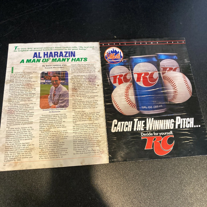 Tommy Lasorda Signed 1988 NLCS Playoffs Program LOs Angeles Dodgers With JSA COA