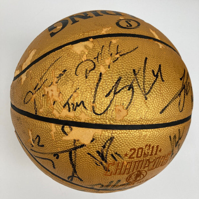2010-11 Dallas Mavericks NBA Champs Team Signed Basketball JSA COA
