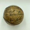 Historic 1922 Cleveland Indians Team Signed Baseball With Tris Speaker JSA COA