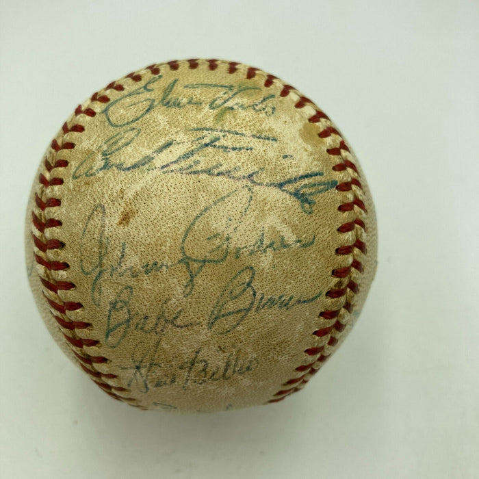 1958 Los Angeles Dodgers Team Signed National League Baseball Sandy Koufax JSA