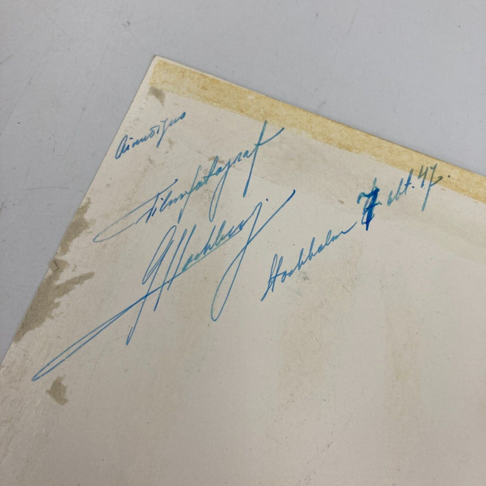Stan Laurel & Oliver Hardy Dual Signed 8x10 Photo PSA DNA COA