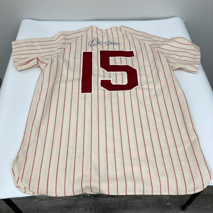 Dick Richie Allen Twice Signed Philadelphia Phillies Mitchell & Ness Jersey JSA