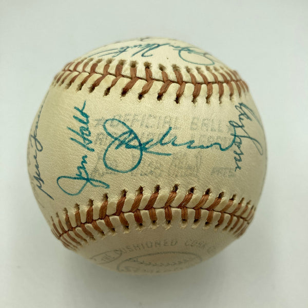 1974 Oakland A’s World Series Champs Team Signed Baseball JSA COA