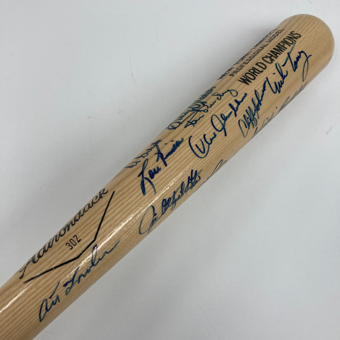 1977 New York Yankees World Series Champs Team Signed Bat JSA COA