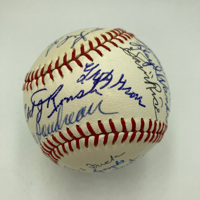 Stunning 1960's Hall Of Fame Multi Signed Baseball 22 Sigs PSA & Beckett COA