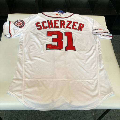 Max Scherzer 2019 W.S. Champs Signed Washington Nationals Jersey MLB Authentic