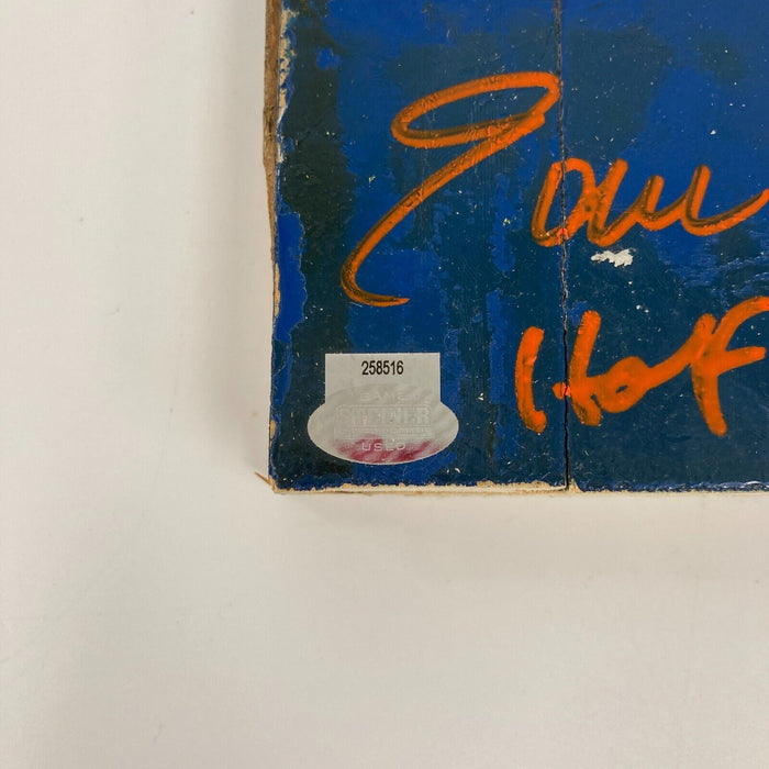 Earl Monroe Signed New York Knicks Game Used Floor PSA DNA & Steiner Holograms