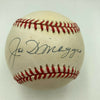 Nice Joe Dimaggio Signed Official American League Baseball JSA COA