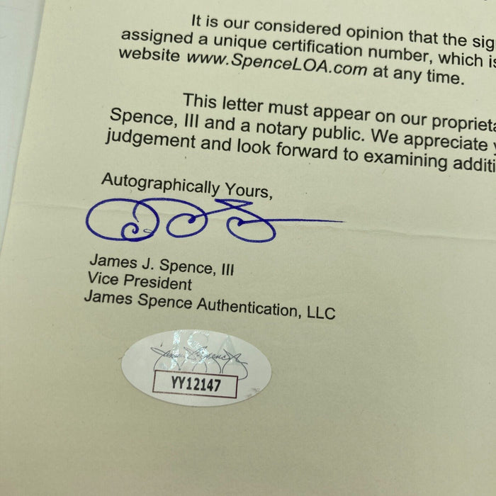 Pie Traynor Single Signed Official National League Baseball JSA COA