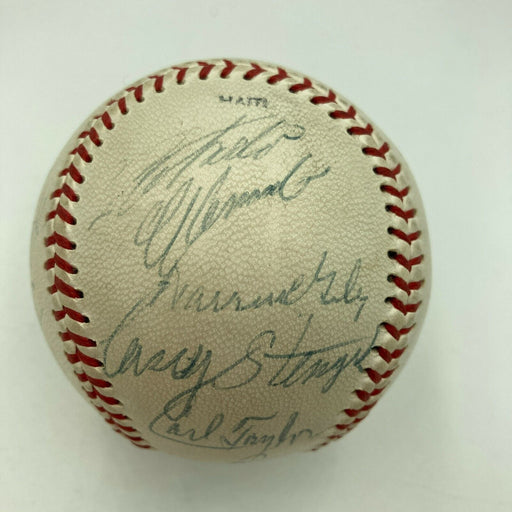 Roberto Clemente Sam Rice Joe Medwick Goose Goslin 1950s HOF Signed Baseball JSA