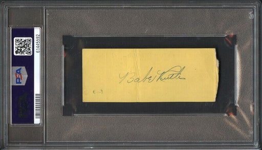 Babe Ruth Signed 1926 Home Run #346 Original Ticket PSA DNA New York Yankees