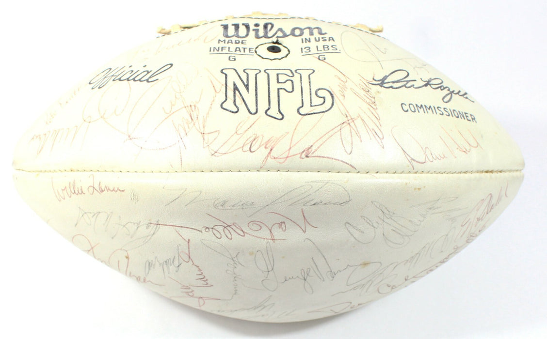 1973 Kansas City Chiefs Team-Signed Football 44 Signatures JSA COA