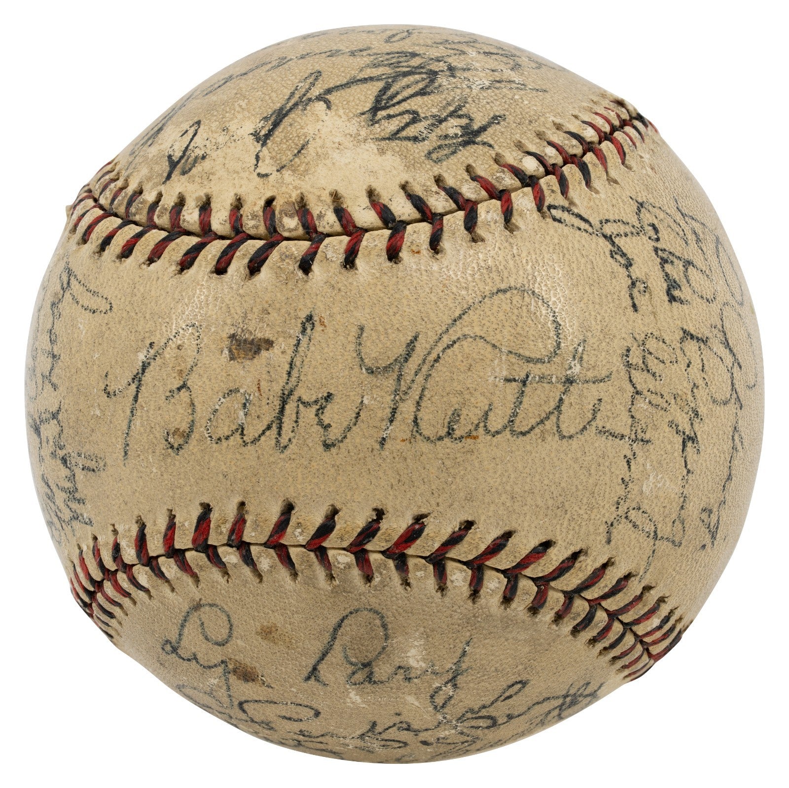 Babe Ruth & Lou Gehrig 1933 New York Yankees Team Signed Baseball JSA COA