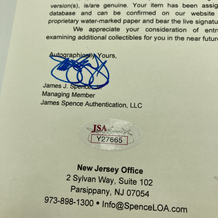 1970's Old Timers Day HOF Multi Signed Baseball Stan Musial Casey Stengel JSA