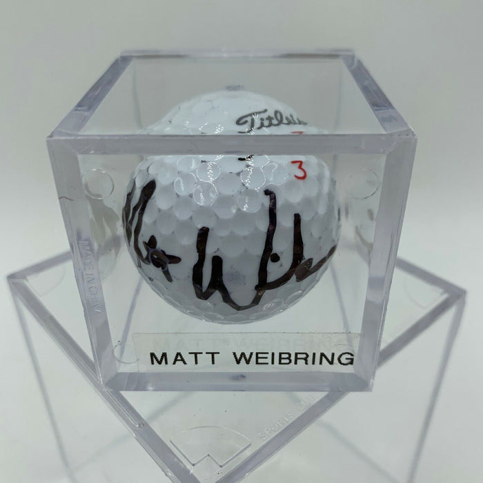 Matt Weibring Signed Autographed Golf Ball PGA With JSA COA