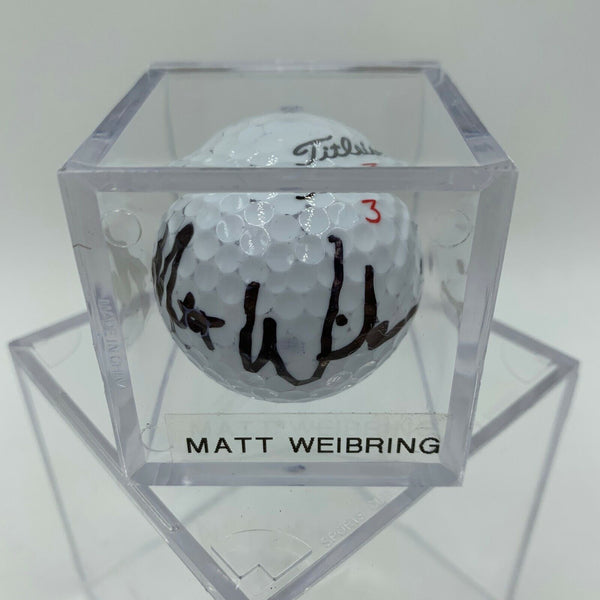 Matt Weibring Signed Autographed Golf Ball PGA With JSA COA