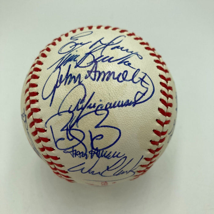 1989 All Star Game Team Signed Baseball Tony Gwynn Ozzie Smith