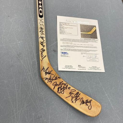 1993-94 New York Rangers Stanley Cups Champs Team Signed Hockey Stick JSA COA
