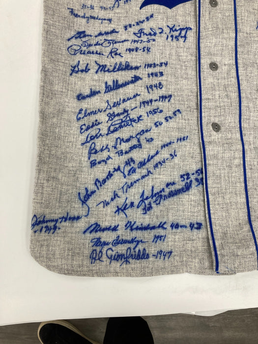 The Finest Brooklyn Dodgers Multi Signed Jersey 98 Sigs! Sandy Koufax JSA COA