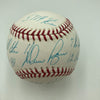 Beautiful Nolan Ryan Signed Heavily Inscribed Career STAT Baseball JSA COA