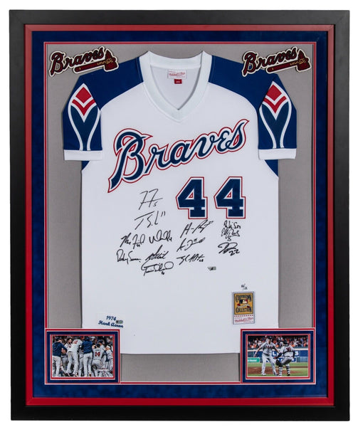2021 Atlanta Braves World Series Champs Team Signed Jersey Framed Fanatics 11/21