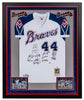 2021 Atlanta Braves World Series Champs Team Signed Jersey Framed Fanatics 11/21