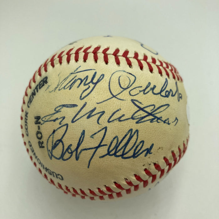 1970's HOF Multi Signed Baseball Red Ruffing Ernie Banks Earl Averill JSA