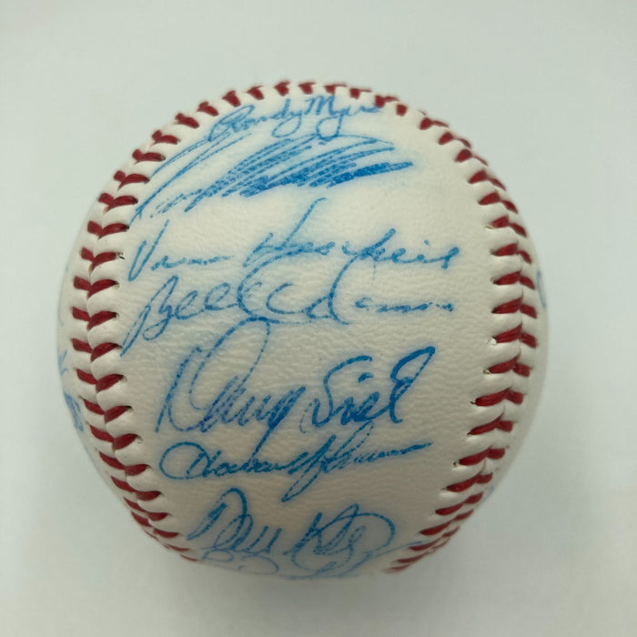 Vintage 1986 New York Mets World Series Champs Team Signed Baseball JSA COA